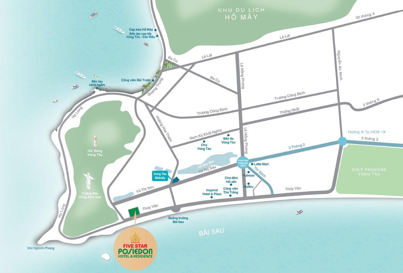 Vị trí Fivestar Poseidon